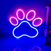 1 件霓虹灯火焰、火箭、牛头、外星人、欢迎霓虹灯，电池或 USB 供电 LED 装饰灯，11x7.36x0.7 英寸（28x18.7x1.8 厘米），适用于桌面、墙面装饰、游戏室、女孩卧室、宿舍、酒吧、庭院、露营、周年纪念、情人节生日派对、节日礼物、万圣节、圣诞节 - 白色 - 查看 29