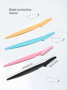 3/12/30/40/70pcs Pink Stainless Steel Eyebrow Trimming Tool Set - Women's Multi-Function Eyebrow Razor & Face Hair Removal Blades - Skin Care Tools - Suitable For Travel And Home Use