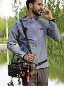 Multi-Function Lure Bag: 3-Way Carry (Shoulder/Crossbody/Waist). Specialized Storage For Fishing Rods & Tackle. Large Capacity. Essential Outdoor Gear For Anglers.