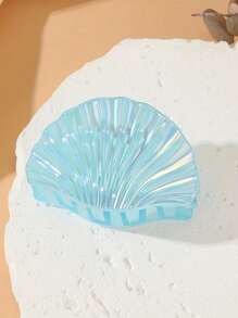 1pc Gradient Color Shell Hair Clip, Vacation Style Hair Accessory, Large Size Claw Hair Clip, Summer Maritime Design Hair Clips Hair Jaw Clip Hair Clamps Hair Clutch Hair Catcher Clip