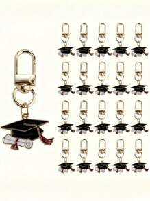 30 pièces Porte-clés/Porte-clés en forme de mortier de graduation vintage classique en alliage métallique avec fermoir homard créatif, convient comme cadeau de graduation de juillet, retour à l'école, fête de graduation, décoration de sac, porte-clés de téléphone/voiture, cadeau de la Fête des enseignants de septembre, cadeau pour amis, élèves, enseignants et accessoires automobiles/sacs cadeaux pour camarades de classe