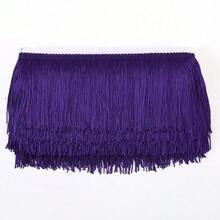4 Inches Polyester Fringe Trim Lace Tassel Fringe Trimming For Latin Dress Stage Clothes Lamp Shade Decoration DIY