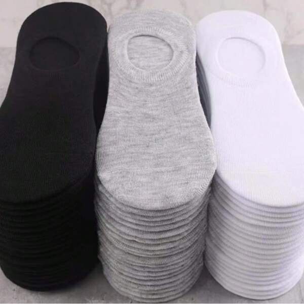 5 Pairs Women's Thin Breathable Casual Socks, Odor-Resistant, Moisture-Wicking, Suitable For Spring, Autumn, Summer