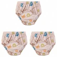 5 PIEZAS Pantalones de pañal para bebé suaves y cómodos, pantalones de entrenamiento para niños pequeños, pañales lavables y reutilizables, pantalones de pañal para recién nacidos, pantalones de entrenamiento para ir al baño del bebé, perfectos para baby shower y el mejor regalo para bebé - Estampado digital - Multicolor - Ver 40