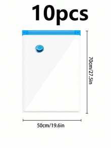 8pcs/Set Reusable Vacuum Storage Bags, Clothes Organizer Bags, Travel Luggage Compression Bags, Save 80% Space For Jackets, Shirts, Bedding, Pants, Home, Dorm, Closet, Bedroom, Bathroom, Travel, Back To School - Multicolor - View 38