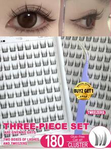 180/90 Cluster No Glue No Remover Needed Individual Lash Clusters C 0.07 Natural Look DIY Eyelash Extensions False Eyelashes Natural Clusters Cosplay Lash 10 Row Wear No Glue Needed Lashes Natural Long False Eyelashes Clusters For Women Eyes For Party Club Cosmetic Makeup Toollash Clusters,Eyelash Clusters,Individual Eyelashes,Lashes,Fake Lashes