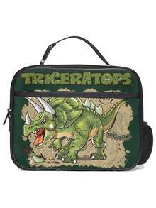 儿童时尚宇航员印花午餐袋，生动的图案设计适合儿童审美，隔热可重复使用，适合上学、野餐、短途旅行，是送给男孩的完美礼物 - 男款便當袋 - 查看 15