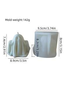 3D万圣节可爱小鬼系列香薰蜡烛硅胶模具，独特的万圣节礼物和装饰品，适用于手工艺术创作、室内DIY装饰、香薰蜡烛制作、香皂制作、树脂浇注。具有耐高温、可重复使用等特点。