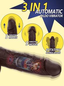 1pc 9 Inch Liquid Silicone Insertion Sex Toy Vibrator Huge Realistic Liquid Silicone Dildo, 10 Shocks 10 Thrust & Heat & Rotate Wireless Remote Control USB Magnetic Charging, Ultra Realistic Sex Machine For Women & Same-Sex Use