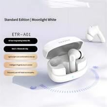 Lenovo 联想 ERAZER ETR-A01PRO 蓝牙耳机，入耳式 HiFi 音质，ENC 低延迟游戏音乐降噪，带麦克风，超长电池寿命无线耳塞，适用于智能手机、平板电脑、飞机、卡车 - 查看 3