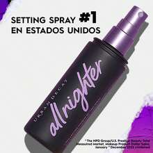 Urba n Decay All Nighter – Fijador de Maquillaje, Spray de Larga Duración Hasta 16 Hrs para Todo Tipo de Piel, No Transfiere - negro - Ver 4