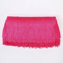 4 Inches Polyester Fringe Trim Lace Tassel Fringe Trimming For Latin Dress Stage Clothes Lamp Shade Decoration DIY