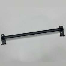 Organizador De Alumínio Multiuso Porta Toalha Suporte Toalheiro Banheiro Com Adesivo Preto 50.5x9.5 - Preto - Visão 9