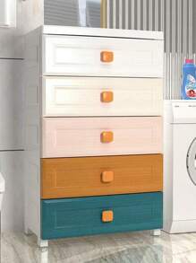 加厚儿童储物柜，带抽屉，可收纳塑料玩具和衣物