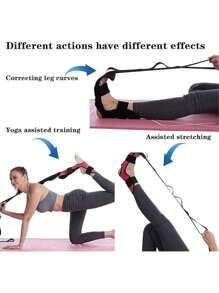 Stretch Strap, Ankle Stretcher With Loop Structure And Detachable Foot Part, Fascia Stretching Tool For Yoga, Gymnastics And Flexibility Training, Helps With Recovery And Improving Mobility, Rehabilitation And Yoga Resistance Band