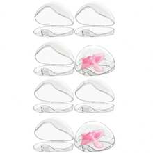 1/2/4/8个装透明奶嘴收纳盒 - 方便携带的奶嘴收纳盒，带挂绳，易于清洁，是婴儿尿布包的必备配件，可收纳奶嘴及其他物品。