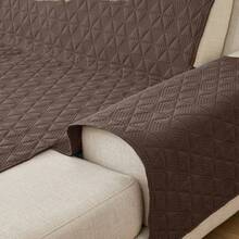 Waterproof Reversible Sofa Cover L Shape Sectional Couch Cover Chaise Lounge Cover - Brown - View 5