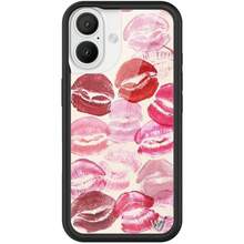 HMXGYJWildflower Cases Kensington Collab Compatible With Apple  16 Kiss Lipstick Red Pink Popular Aesthetic Cute  Protective Black Bumper 4ft Drop Certified Women Owned Small Business4023