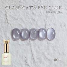 1 Bottle/10ml Satin Glass Pearl Cat Eye Gel, 2025 New 9 Colors Cat Eye Gel, LED UV Salon Gel Polish, DIY Manicure Gift - Multicolor - View 16