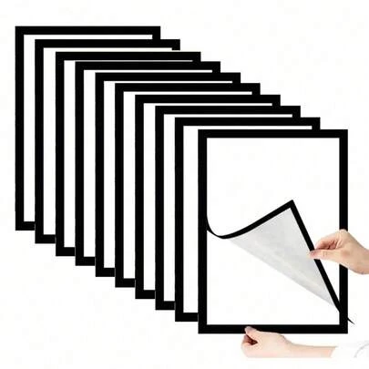 1 件磁性相框/展示贴花（无需钻孔，无损安装），墙壁艺术框架，海报，广告，照片，证书，营业执照展示框