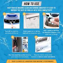 Ice Machine Cleaner Maker Descaler - 24 Clean Tablets Compatible With Frigidaire, Opal, GE Profile, Kitchenaid, Nickel Safe Scale Remover For Countertop, Nugget Ice Makers - Bulk 1 Year Supply - Redwood - View 5