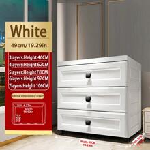加厚儿童储物柜，带抽屉，可收纳塑料玩具和衣物