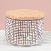 Vollständig mit Strass besetzter Holzdeckel Nagelpinsel Reinigungsbecher, vollständig mit Strass besetzter transparenter Glas-Reinigungsbehälter mit Deckel, Schmuckpinsel Reinigungsbecher, Nagelkunst Zubehör, Nagelkunst Werkzeuge, Nagelkunst Accessoires, Schulbeginn, Nagelkunst, Nagelkunst Werkzeuge (geeignet für Nagel Sticker) - Verschiedenfarbig - Übersicht 10