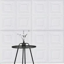 [10/20/30 件] 3D 立方体泡沫墙贴 - 防水可水洗自粘乙烯基墙纸，适用于客厅、厨房、卧室、宿舍装饰 - 可剪切、剥离并粘贴在天花板上