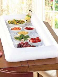 1 khay nổi bơm hơi dùng cho hồ bơi, đựng đồ uống, xô đá cho tiệc ngoài trời, giá đỡ cốc bia bơm hơi. - Nhiều màu - Xem 4