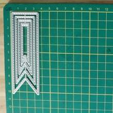 Kohlenstoffstahl Stanzmesser, Metallschneideklingen Formwerkzeug, dekorativer Lesezeichen Ausstecher DIY Papier- und Kartenbastellwerkzeug, für Scrapbooking, Grußkartengestaltung, Prägung, Heimdekoration-Projekte