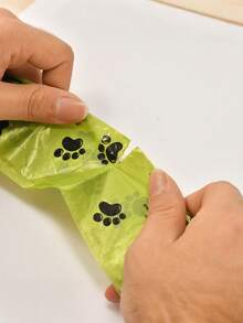 防漏宠物垃圾袋 - 1/6/8/10/20/30/40/50 卷 | 厚实、耐用、防臭，适用于卫生食品和宠物清洁，是圣诞节和万圣节送给朋友的绝佳礼物 - 軍綠色 - 查看 3