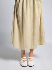 2025春季新款复古红色百搭玛丽珍鞋，女士休闲圆头平底鞋【尺码偏小，请参考尺码表】，芭蕾平底鞋