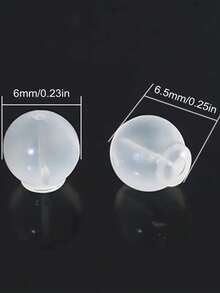 10/20/30 件舒适不易穿透的柔软耳环后盖耳环别针后盖，柔软透明耳环后盖替换件，适用于 DIY 珠宝制作配件，硅胶透明圆柱耳钉耳环配件，适合女性日常佩戴 - 彩色 - 查看 4