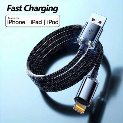 BinBoom 【MFi认证】充电器，快充长款Lightning数据线，高速USB充电线，兼容 14/13/12/11 Pro Max/XR/XS/X/8/7/6 Plus，Nano USB