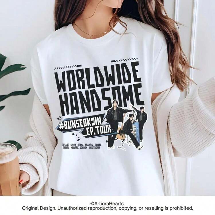ジンコンサートTシャツ2025 – ワールドワイドハンサムツアーT