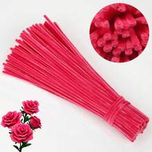 100/600pcs Pink Pipe Cleaners, 6 Different Colors, Holiday Craft Pipe Cleaners, Chenille Stems For DIY Art & Craft Projects - Pink - View 18