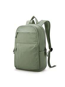Large Capacity Lightweight Teenager/Student Backpack/Laptop Bag, Fits 14-15.6 Inch Laptop, Fashion Casual Laptop Backpack, Large Capacity Backpack Can Hold 14-15.6 Inch Laptop, Practical Travel Backpack, Multi-Compartment Design, Meets Carry-On Standards, Solid Color Design, Unisex, Campus School Bag Student Backpack, Travel Backpack/Portable Multifunctional Travel Bag/Campus Style Backpack, Unisex, Multiple Colors Available - Multicolor - View 14
