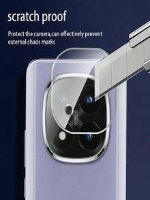 2Pcs 3D Integrated Lens Tempered Glass Film Compatible With Xiaomi Redmi Note 13 14 Pro+4g 5g Explosion-Proof And Scratch Resistant Lens Protective Film - Clear - View 5