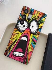 1 Stück original Cartoon Illustration Serie Handyhülle kompatibel mit Apple/Galaxy/S20/FE A06 5G/15 Ultra, personalisierte perforierte Schutzabdeckung, Geschenkidee