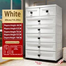 加厚儿童储物柜，带抽屉，可收纳塑料玩具和衣物