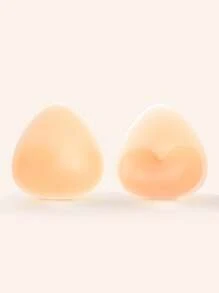 1pair Women Invisible Padding Magic Bra Inserts Bra, Bikini Breast Petals, Thickened Chest Pad Insert,Breast Push Up Pads, Swimsuit Silicone Bra Pad, Waterproof Pad, Daily Wear