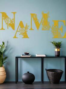 1 件手绘工业铁艺墙饰，带防锈金属切割 - 复古奢华金玫瑰藤蔓金属墙饰，适用于婚礼和高端家居 - 彩色 - 查看 4