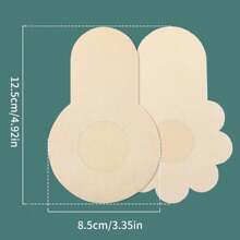 20pcs/10pcs Disposable Breast Lift Tape, Non-Woven Fabric Bra Insert Pads, One-Time Chrysanthemum Breast Petals, Disposable Non-Woven Invisible Nipple Covers, Suitable For Large-Busted And Plus-Size Women, Sexy, Glare-Proof And Embarrassment-Proof.