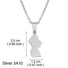 1 件圭亚那地图吊坠项链，适合女士女孩，不锈钢首饰 - 彩色 - 查看 20