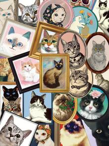 YWWBLD 50 Stücke süße Katzen Aufkleber für Tagebuch, Laptop, Handyhülle, Gepäck, Skateboard, Helm, dekorative Aufkleber