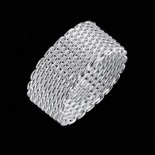 925 Sterling Silber Cut Out Ring für Frauen Mode Charme Hochzeit Verlobungs Schmuck Masche Ringe