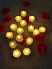 6/12/24 PCS Battery Operated LED Candles, Timed/Remote Control, Wish Candles, Tea Lights, Flameless LED Candle Lights, For Halloween, Valentine's Day, Christmas, Wedding, Party, Birthday, Home Decor And Other Holidays - Warm Light - View 11