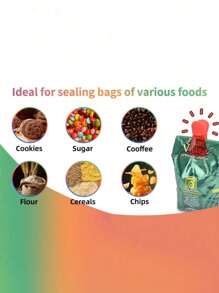 12pcs Color Magnetic Food Potato Chips Snack Bag Sealing Clip - Home Moisture Proof And Fresh Snacks Sealing Clip, Seasoning Sealing Clip, Color Refrigerator Magnet Clip, Personalized Sealing Clip, Photo Magnet Clip, Home Accessories, Home Decoration, Kitchen Decoration, Suitable For Home Kitchen Storage, Mini Home Kit, Mother's Day Gift, Best Gift For Family And Friends (Random Color)