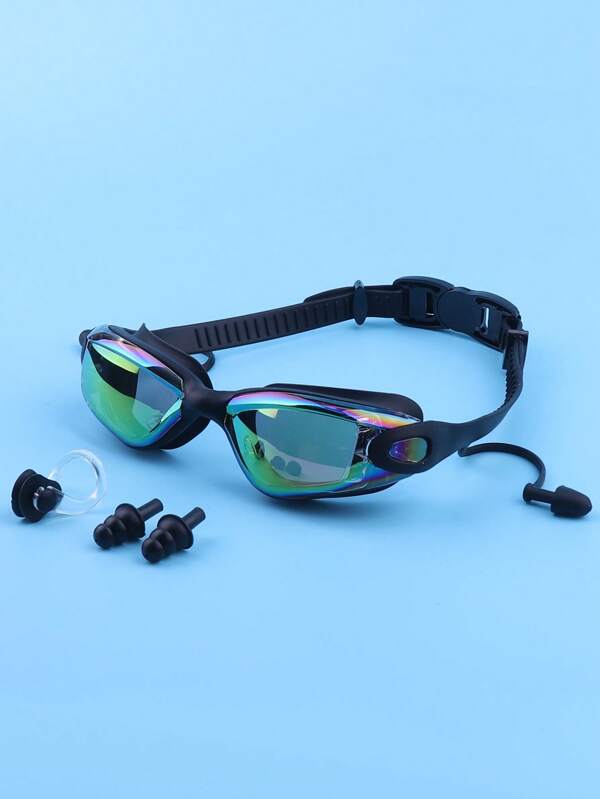 SHENYU Anti-UV Swimming Goggles With Earplugs & Nose Clip, Beach Essentials, Beach Accessories, Pool Float