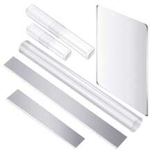 亚克力粘土擀面杖、透明背板、粘土擀面杖、柔性切割刀片、用于DIY粘土首饰的聚合物粘土工具 - 無色 - 查看 1